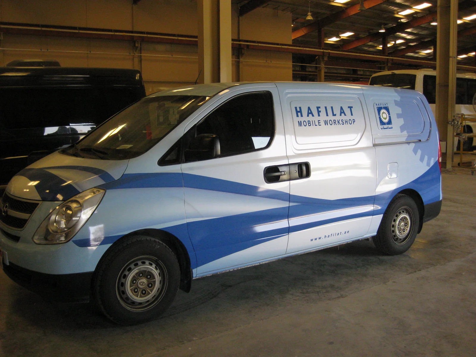 Hafilat mobile maintenance van prepared for field support